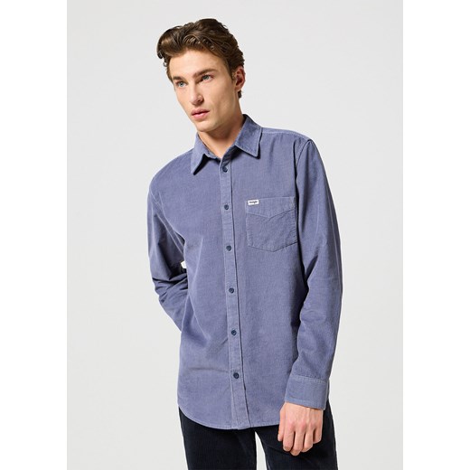 WRANGLER MĘSKA KOSZULA 1 PKT CORDUROY SHIRT Grisaille 112357218 W5L0008823 ze sklepu YouNeedit.pl w kategorii Koszule męskie - zdjęcie 180293442
