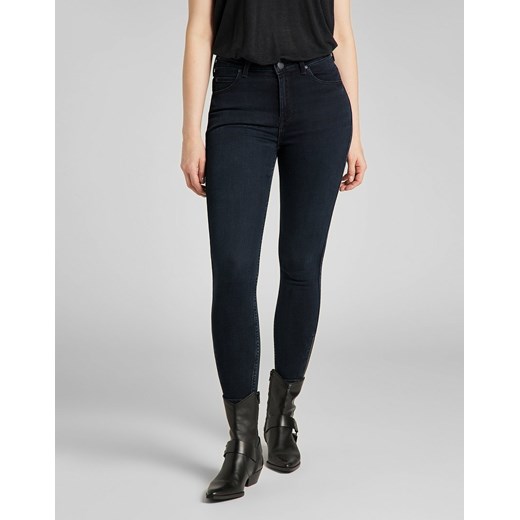 LEE SCARLETT HIGH DAMSKIE SPODNIE JEANSOWE ZIP DARK LEA L31BPHJB 112139830 ze sklepu YouNeedit.pl w kategorii Jeansy damskie - zdjęcie 180293920