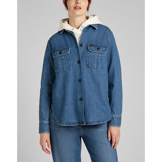 LEE OVERSHIRT DAMSKA KOSZULA JEANSOWA WASHED NOVA L54IOMQU 112140273 ze sklepu YouNeedit.pl w kategorii Koszule damskie - zdjęcie 180293943