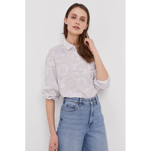 LEE LS RESORT SHIRT DAMSKA KOSZULA MATERIAŁOWA LILAC HUNT L49VZGQC 112111135 ze sklepu YouNeedit.pl w kategorii Koszule damskie - zdjęcie 180294252