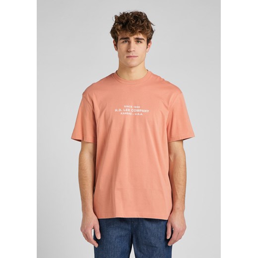 LEE LOGO LOOSE TEE MĘSKI T-SHIRT KOSZULKA RUST L65FFQUK 112145350 ze sklepu YouNeedit.pl w kategorii T-shirty męskie - zdjęcie 180294762