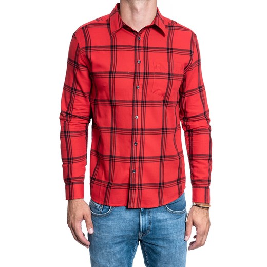 KOSZULA MĘSKA WRANGLER LS 1PKT SHIRT FORMULA RED W5A1ORXWO 112129981 Wrangler M YouNeedit.pl