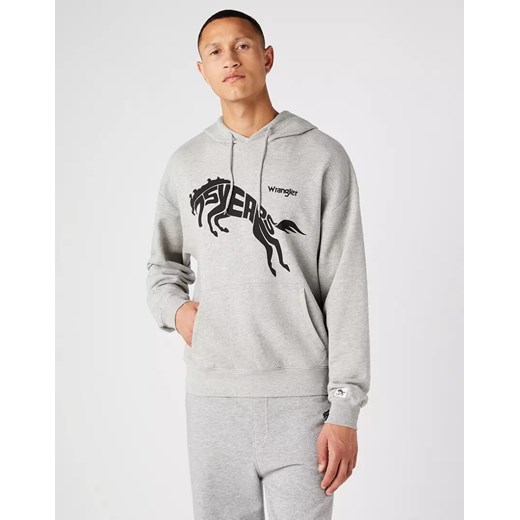 WRANGLER 75TH ANNI HOODIE MĘSKA BLUZA Z KAPTUREM MID GREY MEL W645HTX37 112146184 ze sklepu YouNeedit.pl w kategorii Bluzy męskie - zdjęcie 180295002