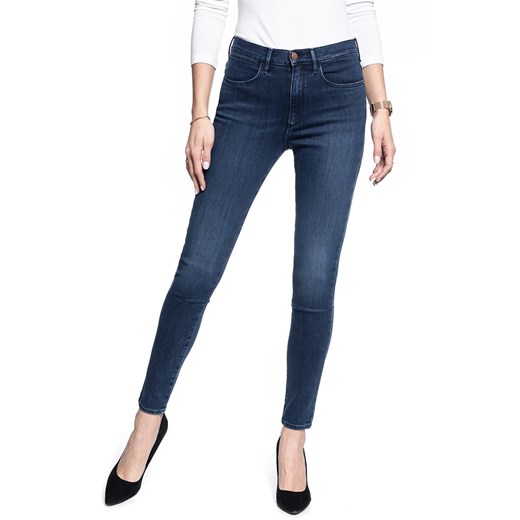 SPODNIE DAMSKIE WRANGLER HIGH RISE SKINNY SOLAR BLUE W27HJC11J 112128087 ze sklepu YouNeedit.pl w kategorii Jeansy damskie - zdjęcie 180295041