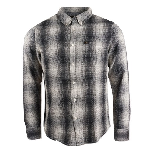 LEE BUTTON DOWN MĘSKA KOSZULA MATERIAŁOWA W KRATĘ FADED BLACK L880ZGKD 112123527 ze sklepu YouNeedit.pl w kategorii Koszule męskie - zdjęcie 180295370