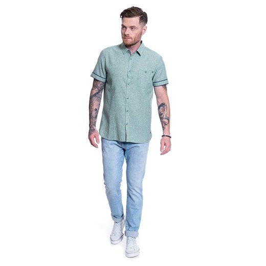 MĘSKA KOSZULA MATERIAŁOWA MUSTANG CHRIS LINEN SHIRT 1009579 6398 Mustang M YouNeedit.pl