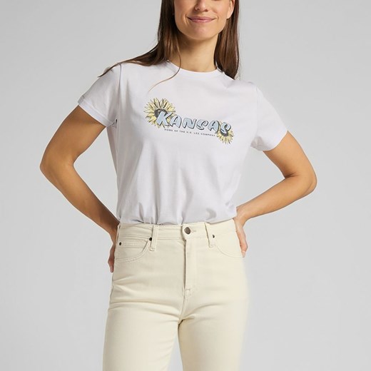 DAMSKI T-SHIRT LEE KANSAS GRAPHIC TEE LILAC HUNT L44HEPQC 112109879 ze sklepu YouNeedit.pl w kategorii Bluzki damskie - zdjęcie 180296063