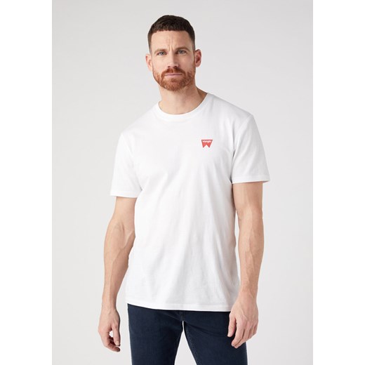 WRANGLER SIGN OFF TEE MĘSKI T-SHIRT KOSZULKA WHITE W70MEE989 ze sklepu YouNeedit.pl w kategorii T-shirty męskie - zdjęcie 180296141