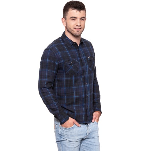 KOSZULA WRANGLER L/S 2PKT MODERN WEST PEACOAT W5970NX49 ze sklepu YouNeedit.pl w kategorii Koszule męskie - zdjęcie 180296310