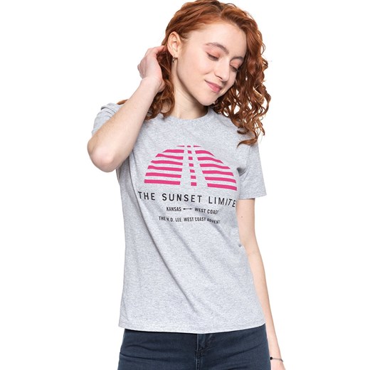 LEE T SHIRT SUNSET TEE GREY MELE L42XEPMP 112109512 ze sklepu YouNeedit.pl w kategorii Bluzki damskie - zdjęcie 180296474