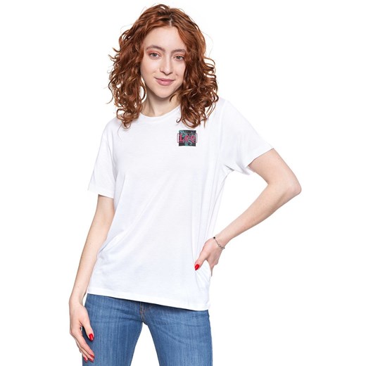 LEE RELAXED FIT TEE DAMSKI T-SHIRT KOSZULKA LOGO BRIGHT WHITE L40CBWLJ 112108494 ze sklepu YouNeedit.pl w kategorii Bluzki damskie - zdjęcie 180296591