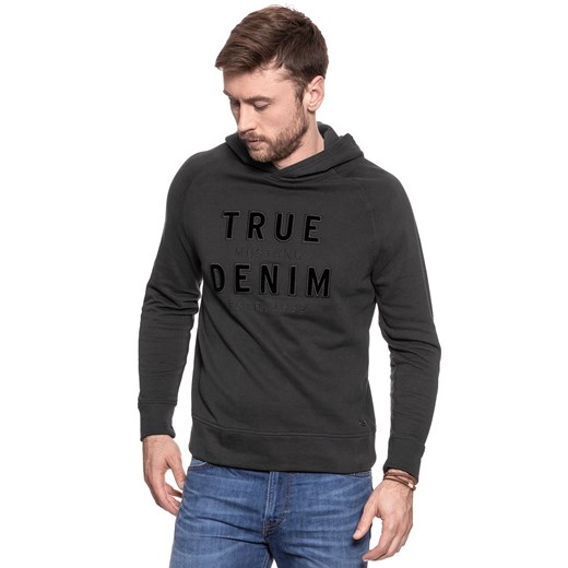 MUSTANG BLUZA Application Hoodie PHANTOM 1006364 4087 ze sklepu YouNeedit.pl w kategorii Bluzy męskie - zdjęcie 180296753