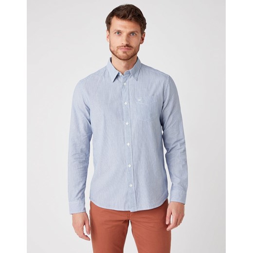 WRANGLER LS 1PKT SHIRT NAVY W5A14M114 112129956 ze sklepu YouNeedit.pl w kategorii Koszule męskie - zdjęcie 180297024
