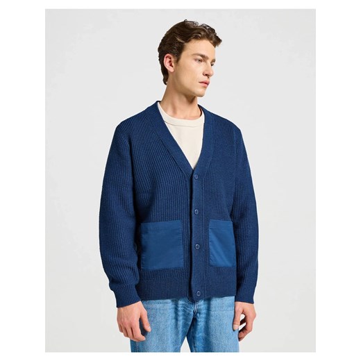 WRANGLER MĘSKI SWETER CARDIGAN BLUE 112357288 W8F5017358 ze sklepu YouNeedit.pl w kategorii Swetry męskie - zdjęcie 180297270