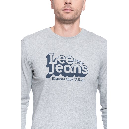 MĘSKI LONGSLEEVE LEE SEASONAL 70S LOGO GREY MELE L62OFQ37 112114755 Lee M YouNeedit.pl