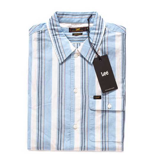 KOSZULA MĘSKA KRÓTKI RĘKAW RĘKAW LEE BUTTON DOWN VARIATION SKY BLUE L66LUGLM 112116569 ze sklepu YouNeedit.pl w kategorii Koszule męskie - zdjęcie 180297930
