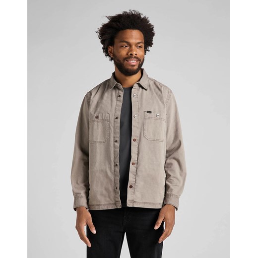 LEE OVERSHIRT MĘSKA KOSZULA MUD STONE L66BQP55 112145363 ze sklepu YouNeedit.pl w kategorii Koszule męskie - zdjęcie 180297931