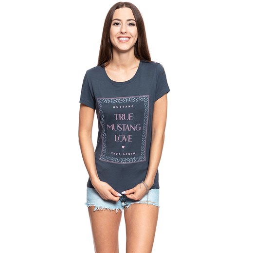 MUSTANG T SHIRT DAMSKI Alexia C Print Blue Nights 1008973 4085 ze sklepu YouNeedit.pl w kategorii Bluzki damskie - zdjęcie 180298051