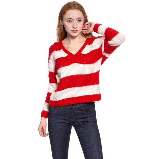 DAMSKI SWETER WRANGLER LOOSE KNIT FORMULA RED W8109PZWO 112132228 ze sklepu YouNeedit.pl w kategorii Swetry damskie - zdjęcie 180298094