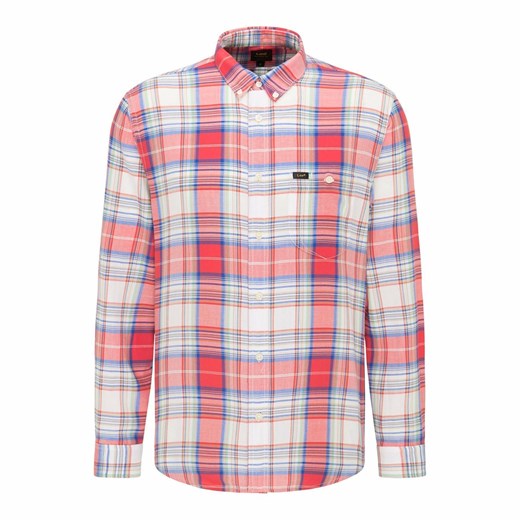 LEE RIVETED SHIRT MĘSKA KOSZULA MATERIAŁOWA AURORA RED L66IKNNV 112116429 ze sklepu YouNeedit.pl w kategorii Koszule męskie - zdjęcie 180298443