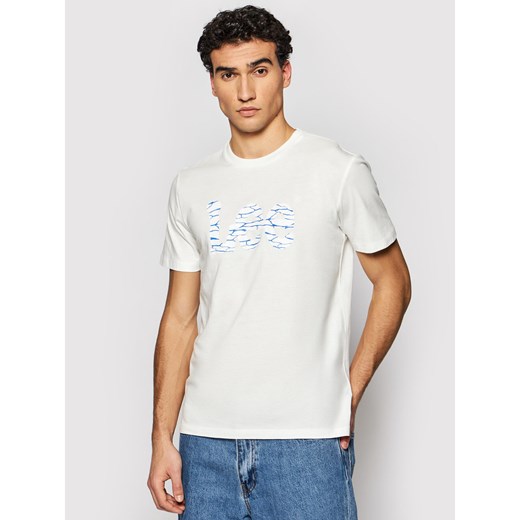 MĘSKI T-SHIRT LEE WOBBLY LOGO TEE ECRU L65QAINQ 112116129 ze sklepu YouNeedit.pl w kategorii T-shirty męskie - zdjęcie 180298702