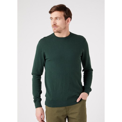WRANGLER CREWNECK KNIT MĘSKI SWETER KLASYCZNY SYCAMORE W8A02PG49 112321348 ze sklepu YouNeedit.pl w kategorii Swetry męskie - zdjęcie 180298741