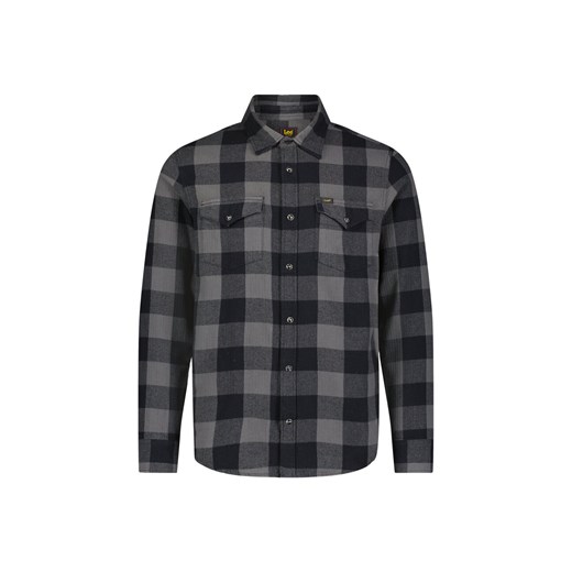 LEE MĘSKA KOSZULA CLEAN WESTERN SHIRT STATIC GRAY 112355745 L66R008549 Lee S YouNeedit.pl