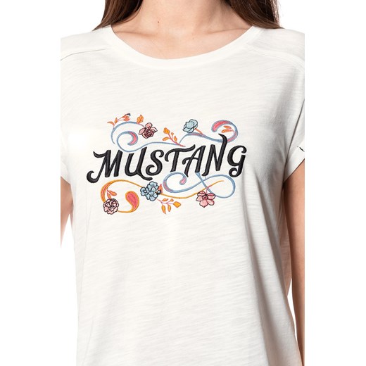 MUSTANG T SHIRT DAMSKI Audrey C Embro CLOUD DANCER 1007921 2020 Mustang L YouNeedit.pl