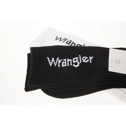 WRANGLER 2 PACK DWUPAK MĘSKIE SKARPETY LOGO SOCKS W0P414100 112325100 Wrangler 39 - 42 M YouNeedit.pl