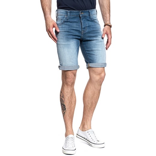 SPODENKI MĘSKIE MUSTANG 5 Pocket Short DENIM BLUE 1007108 5000 783 ze sklepu YouNeedit.pl w kategorii Spodenki męskie - zdjęcie 180299634