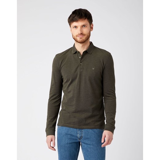 WRANGLER LS REFINED POLO MĘSKA KOSZULKA POLO IVY GREEN W7MRKHXIX 112141600 ze sklepu YouNeedit.pl w kategorii T-shirty męskie - zdjęcie 180300010