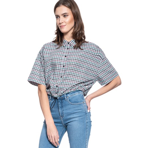 DAMSKA KOSZULA MATERIAŁOWA WRANGLER 80s SS SHIRT BUBBLEGUM PINK W5R2OIP09 112130306 ze sklepu YouNeedit.pl w kategorii Koszule damskie - zdjęcie 180300292