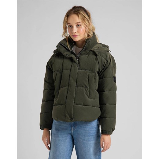 LEE PUFFER JACKET DAMSKA KURTKA ZIMOWA SERPICO GREEN L56VMMOJ 112113117 ze sklepu YouNeedit.pl w kategorii Kurtki damskie - zdjęcie 180300621