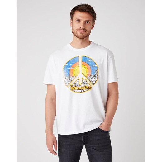 T-SHIRT MĘSKI WRANGLER SS CAR TEE WHITE W7APGF989 112131357 ze sklepu YouNeedit.pl w kategorii T-shirty męskie - zdjęcie 180300790