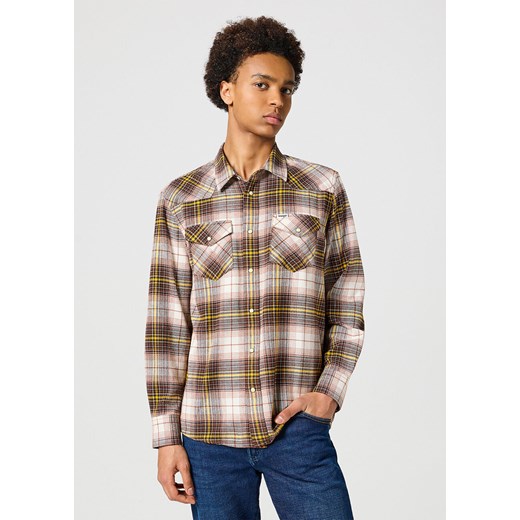 WRANGLER MĘSKA KOSZULA WESTERN SHIRT GINGERBREAD 112357247 W5B4014345 ze sklepu YouNeedit.pl w kategorii Koszule męskie - zdjęcie 180300981
