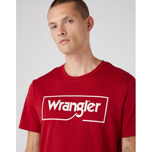 WRANGLER FRAME LOGO TEE MĘSKI T-SHIRT KOSZULKA W70JD3X47 112320763 Wrangler XL YouNeedit.pl