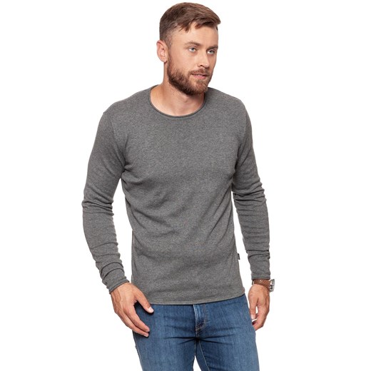 MĘSKI SWETER WRANGLER ROLL EDGE CREW GREY MARL W8624RGVB 112132326 ze sklepu YouNeedit.pl w kategorii Bluzy męskie - zdjęcie 180301394