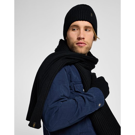 MĘSKI ZESTAW CZAPKA, SZALIK I RĘKAWICZKI LEE XMAS PACK BLACK 112342469 ze sklepu YouNeedit.pl w kategorii Czapki męskie - zdjęcie 180301501