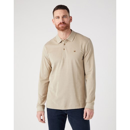 WRANGLER REFINED POLO MĘSKA KOSZULKA Z DŁUGIM RĘKAWEM LONGSLEEVE GREEN 112341120 W7MJ016778 ze sklepu YouNeedit.pl w kategorii T-shirty męskie - zdjęcie 180302041