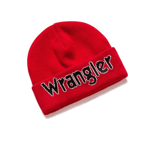 MĘSKA CZAPKA ZIMOWA WRANGLER KABEL BEANIE SALSA RED W0M39UHWN 112125692 ze sklepu YouNeedit.pl w kategorii Czapki zimowe męskie - zdjęcie 180302832