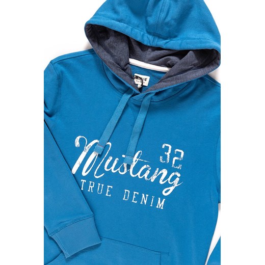 MUSTANG BLUZA Logoprint Hoodie DEEP WATER 1007259 5392 Mustang XXL YouNeedit.pl
