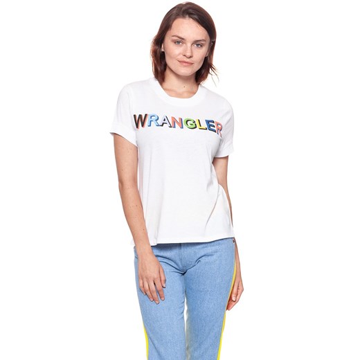 WRANGLER T SHIRT DAMSKI T-SHIRTS 80´S TEE WHITE W7010EV12 112130877 ze sklepu YouNeedit.pl w kategorii Bluzki damskie - zdjęcie 180303383
