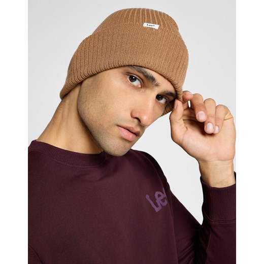 LEE RIBBED BEANIE MĘSKA CZAPKA ZIMOWA CIEPŁA CLOVE GREEN 112358302 LW81016312 ze sklepu YouNeedit.pl w kategorii Czapki zimowe męskie - zdjęcie 180303540