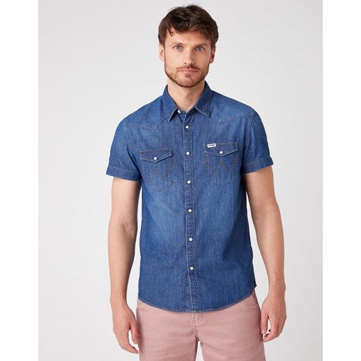 KOSZULA MĘSKA WRANGLER SS WESTERN SHIRT MID SUMMER W5J05K30P 112130147 ze sklepu YouNeedit.pl w kategorii Koszule męskie - zdjęcie 180303620