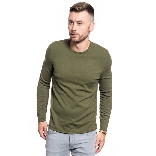MUSTANG Emil C Rolledge BURNT OLIVE 1008267 6358 ze sklepu YouNeedit.pl w kategorii T-shirty męskie - zdjęcie 180303753