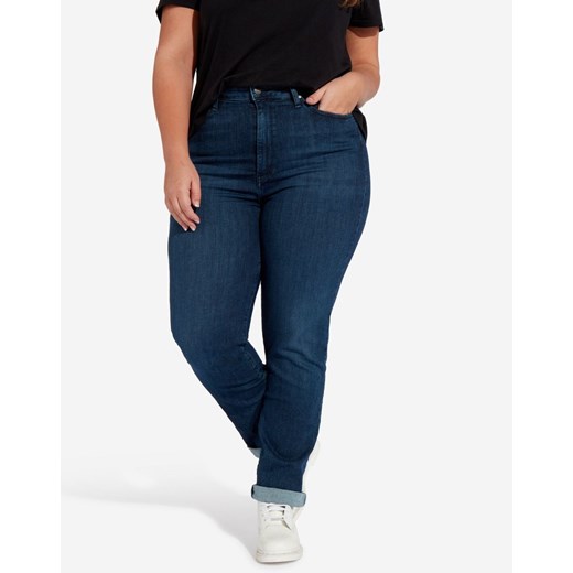 SPODNIE DAMSKIE WRANGLER STRAIGHT PLUS STRETCH DARK W24TWX053 112127974 ze sklepu YouNeedit.pl w kategorii Jeansy damskie - zdjęcie 180304170