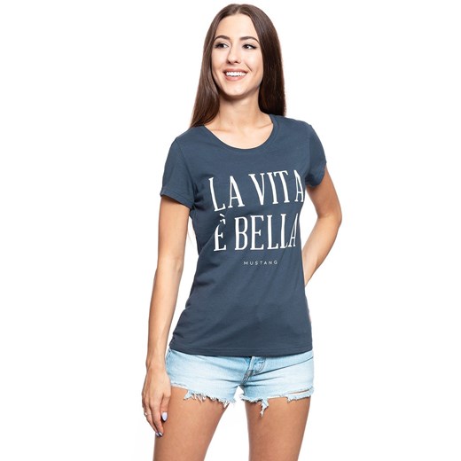 MUSTANG T SHIRT DAMSKI Alexia C Print Blue Nights 1009053 4085 ze sklepu YouNeedit.pl w kategorii Bluzki damskie - zdjęcie 180304501