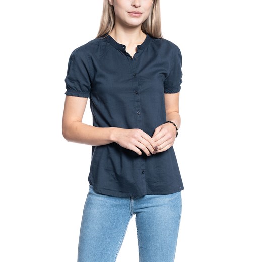 KOSZULA DAMSKA MUSTANG Elsa Basic Blouse BLUE NIGHTS 1009453 4085 ze sklepu YouNeedit.pl w kategorii Koszule damskie - zdjęcie 180304944