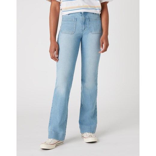 SPODNIE DAMSKIE WRANGLER FLARE CLEAR BLUE W233ZH280 112127861 ze sklepu YouNeedit.pl w kategorii Jeansy damskie - zdjęcie 180305232