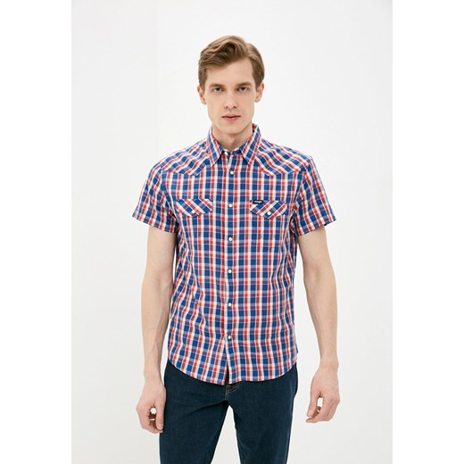 KOSZULA MĘSKA WRANGLER SS WESTERN SHIRT LIMOGES BLUE W5J04MX50 112130142 ze sklepu YouNeedit.pl w kategorii Koszule męskie - zdjęcie 180305312